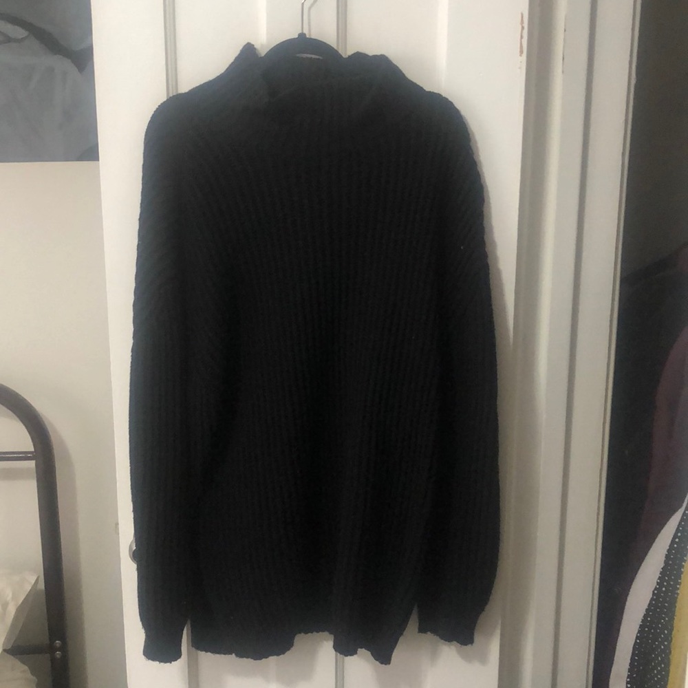 Oversized turtleneck sweater